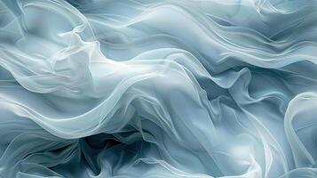 A blue and white abstract background with waves photo
