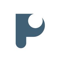 Negative Space Dot Letter P Icon Logo Template Illustration Design. EPS 10. vector