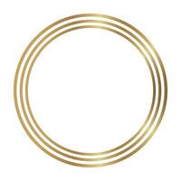 Gold three layer circular frame, circle sketch, circle design, multi layer circular frame, accessory frame, text. vector