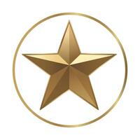 Gold star icon on isolated background Rating review icon for websites and mobile apps. illustration vector