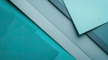 A blue and green background with different shapes photo