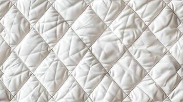 White quilted quilt background photo