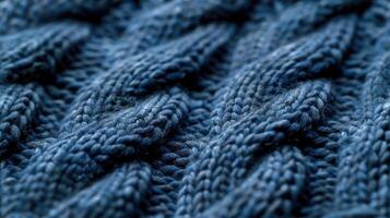 Closeup of a knitted sweater photo
