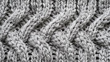 A close up of a knitted sweater photo