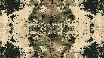 A camouflage pattern with a green and white background photo