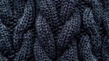 A close up of a knitted sweater photo