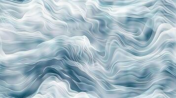 Abstract wave pattern in blue and white photo