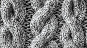 A close up of a knitted fabric photo