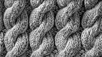 A close up of a knotted rope photo