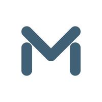 Rounded Letter M Logo Template Illustration Design. EPS 10. vector