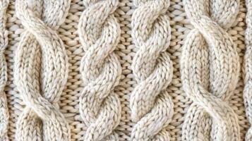 A close up of a knitted sweater photo