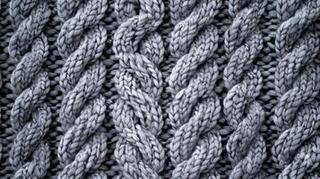 A close up of a knitted fabric photo