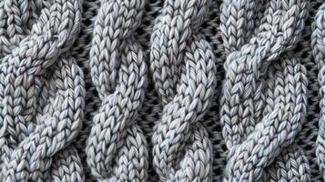 A close up of a knitted sweater photo