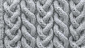A close up of a knitted sweater photo
