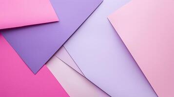 A colorful paper background with different shapes photo