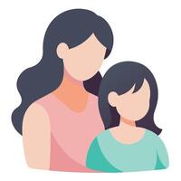 Clean and balanced design highlighting a devoted mother on Happy Mother's Day vector