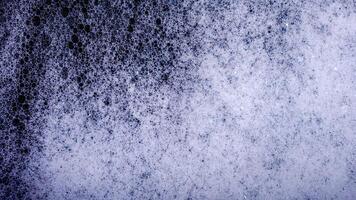 Abstract white bubbles foam texture isolated on black background photo