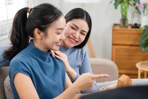 Real estate agents discussing property options with clients in a cozy setting photo