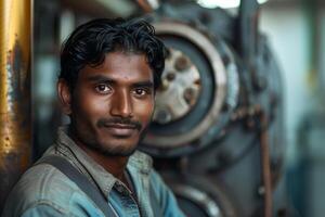 A man in a factory photo