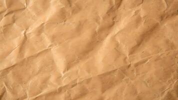 Brown Crumpled Paper Texture High-Quality Background for Designers and Craft Enthusiasts Seeking Rustic, Eco-Friendly Elements for Their Projects photo