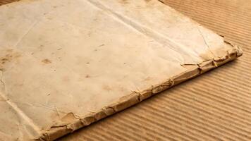 Crumpled brown paper texture for creative designs, perfect for artists and designers seeking vintage backgrounds with a rustic charm and unique character in their projects. photo