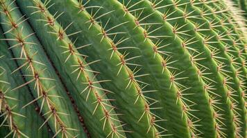 Cactus plant with sharp spines in desert environment for nature enthusiasts and gardeners seeking high-quality botanical images photo