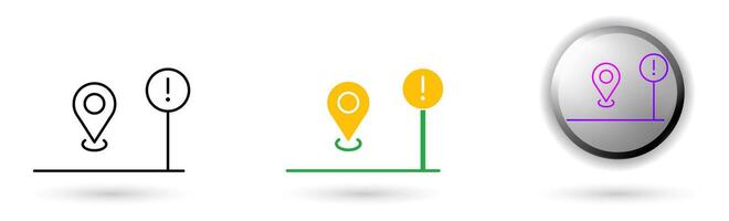Smart City Parking icon shows the city of technology and digital innovation. Available in outline, solid and glossy effects, ideal for smart city applications, future city industry etc. vector