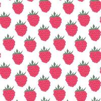 Vibrant raspberry pattern creating a cheerful background with fresh fruit design vector