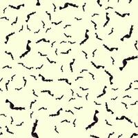 Seamless pattern with insect paws on a yellow background. vector