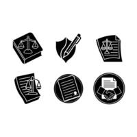 Legal Document Icon - Graphic for Professional Use vector