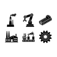 Factory Icon High-Quality Industrial Symbol for Digital Use vector
