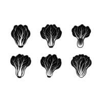 High-quality Bok Choy line art, perfect for prints, crafts, and digital projects. vector