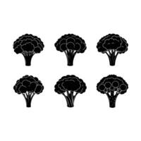 Broccoli and Line Art Design vector
