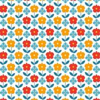 A colorful pattern with flowers on a white background design modern vector