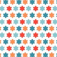 Colorful pattern with flowers on a white background vector