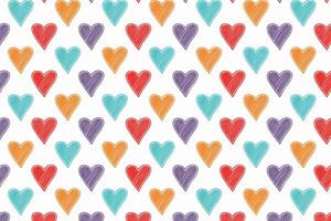 A colorful pattern with loves background vector