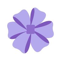 Violet Simple bow icon in trendy flat style isolated on white background. Ribbon symbol for your website design, logo, app, UI. illustration in doodle style vector