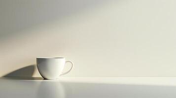 Plain White Backdrop with Soft Lighting - High Resolution photo