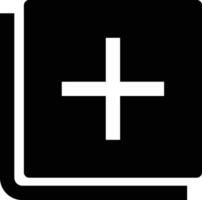 Add to photos icon, Black rectangle, isolated on white background. illustration vector