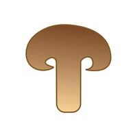 A mushroom icon on a white background vector