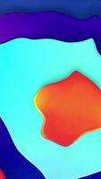 A colorful abstract background with a red and orange object video