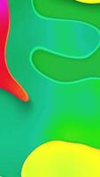Colorful abstract background with a red, yellow and green swirl video