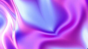 Soft Iridescent Silk Waves animation with seamless looping. Dreamy Pastel Flow, Glossy Liquid Fabric, Shimmering Satin Swirls, Abstract Light Reflection, Futuristic Fluid Drapery video