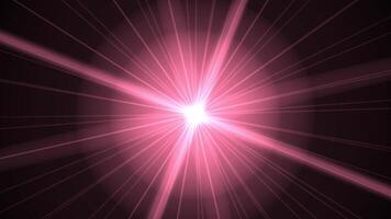 Abstract design with intersecting light flares on black background video