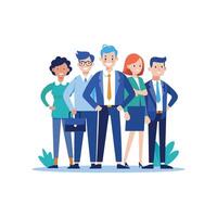 Advanced Business Team Member Holding Brief vector