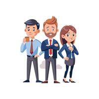 Insightful Business Team Member Holding Clipboard vector