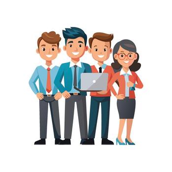 Committed Member Presenting Task List Clearly vector