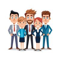 Business Team Embracing Modern Dynamics and Aesthetics vector