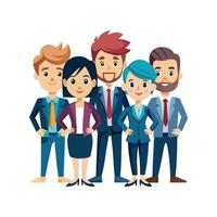Modern and Engaged Business Team in Design vector