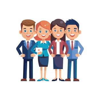 Team Unity Represented by One Key Member vector